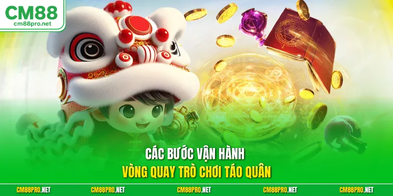 Các bước vận hành vòng quay trò chơi Táo quân
